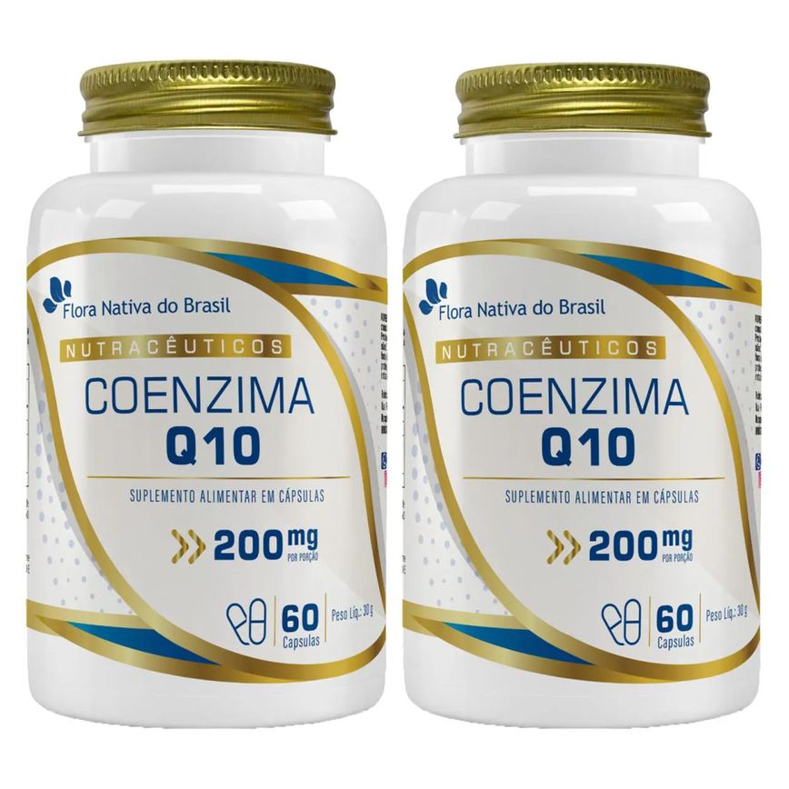 Coenzima Q10 200mg 2 X 60 cápsulas Flora Nativa