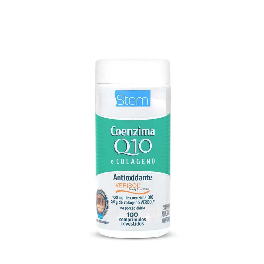 Coenzima Q10 25mg + Colágeno 750mg Stem 100 comprimidos