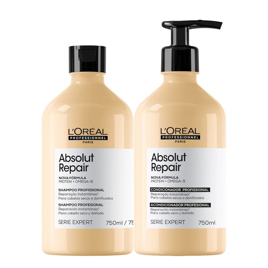 Kit L’Oréal Professionnel Serie Expert Absolut Repair Omega 9 + Protein (2 Produtos)