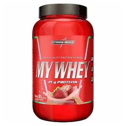 Whey Protein Integralmédica My Whey Shake de Morango 900g