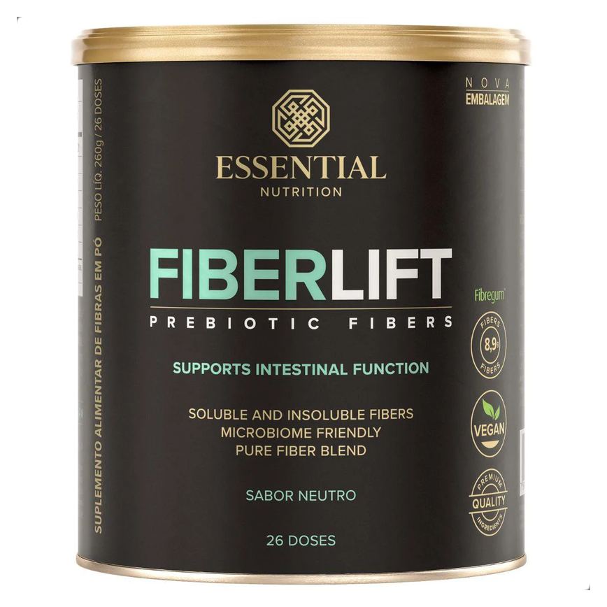 Fiberlift Prebiótico Rico em Fibras 260G Essential Natural