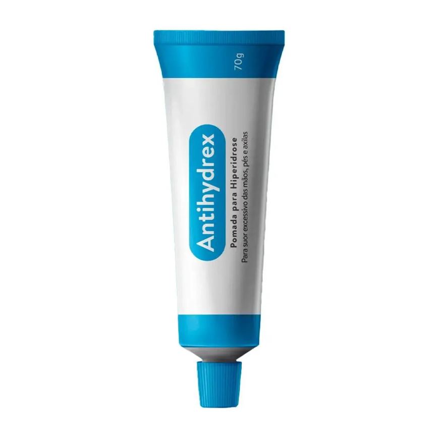 Antihydrex Pomada Para Suor Excessivo Mãos Pés Axilas 70g