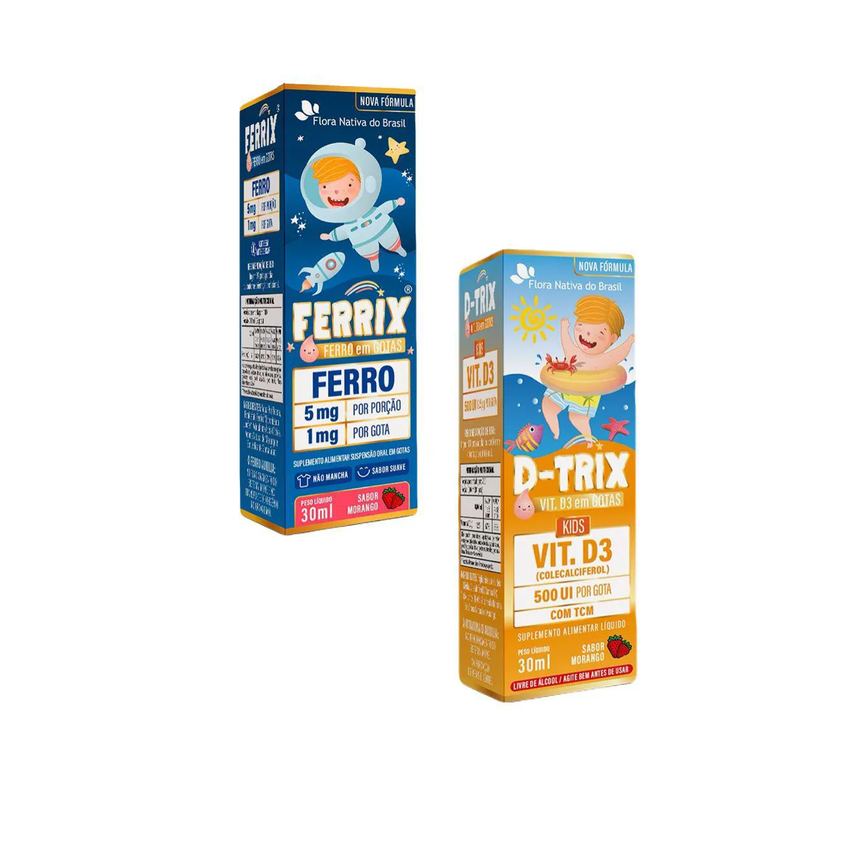 Ferrix Ferro + D Trix Vitamina D3 – Kids – Flora Nativa