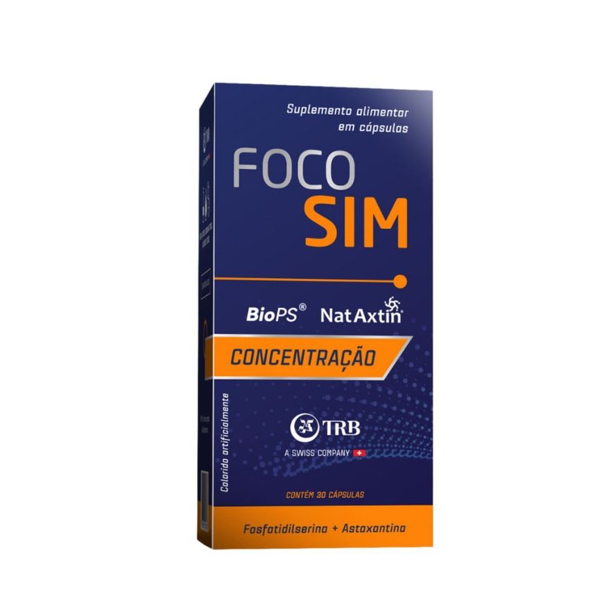 Foco Sim TRB 30 Comprimidos Fosfatidilserina + Astaxantina