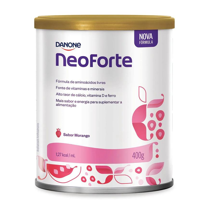 Fórmula Infantil Danone NeoForte Sabor Morango 400g