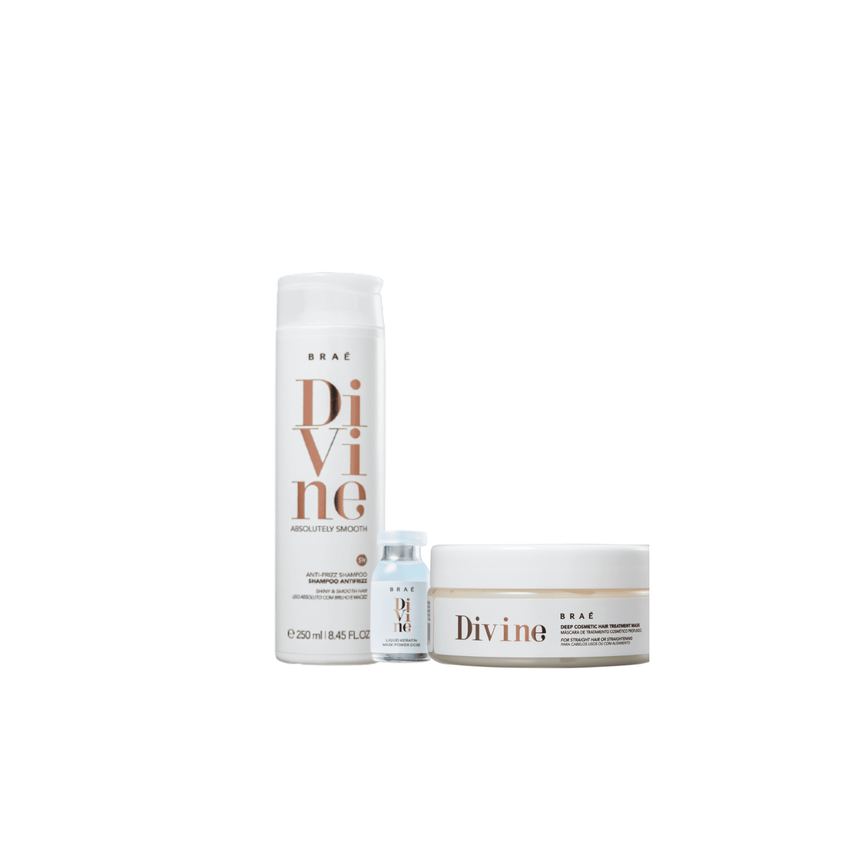Kit Shampoo, Máscara e Ampola Divine – Braé