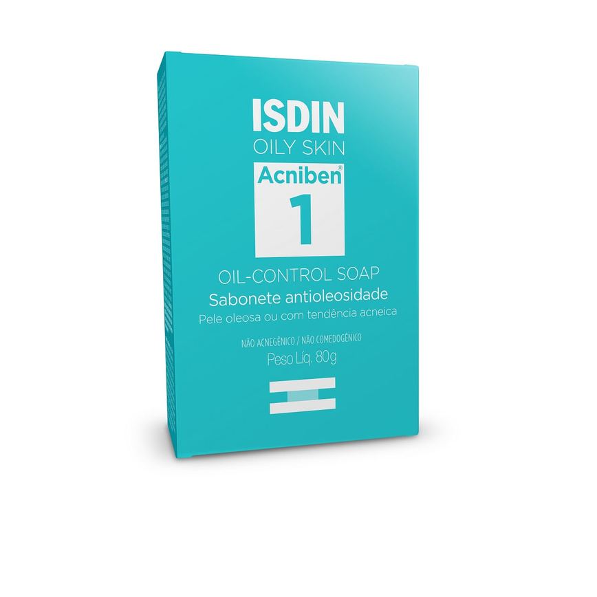 Sabonete em Barra Facial ISDIN Acniben Oil Control Antioleosidade 80g