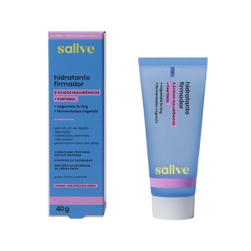Hidratante Facial Sallve Firmador com 8 Ácidos Hialurônicos e Pantenol 40g