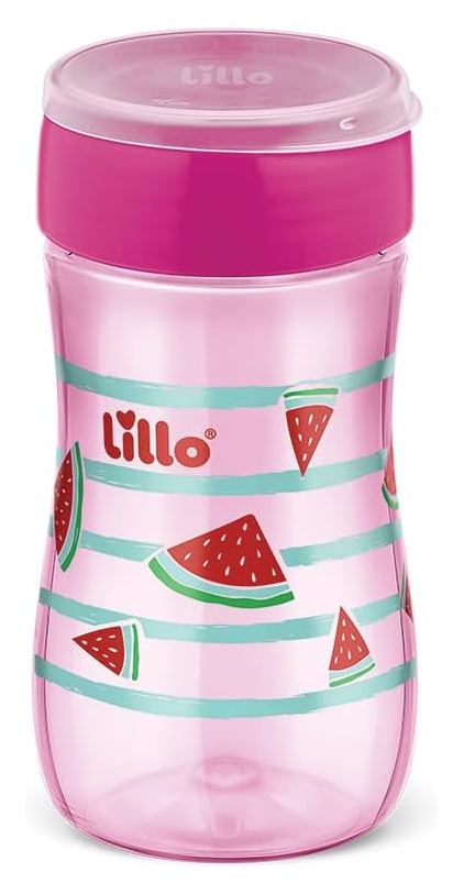 Copo de Transição Lillo Super Evolution 360º +8 meses Antivazamento Rosa 300ml 1 Unidades