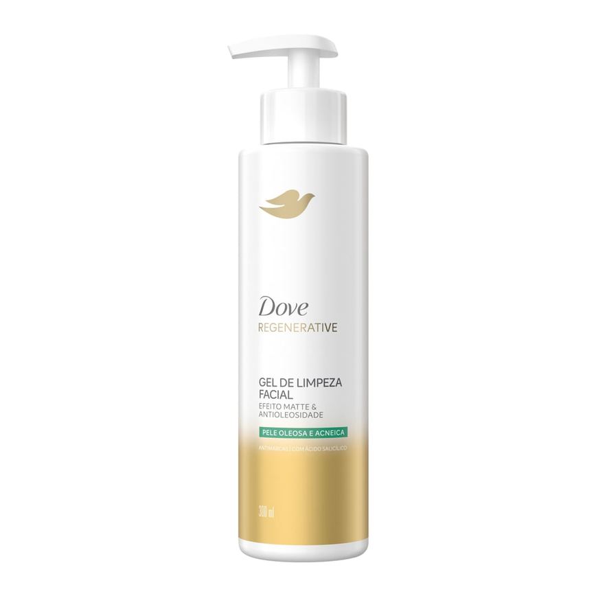 Gel de Limpeza Facial Dove Regenerative Antioleosidade e Efeito Matte 300ml