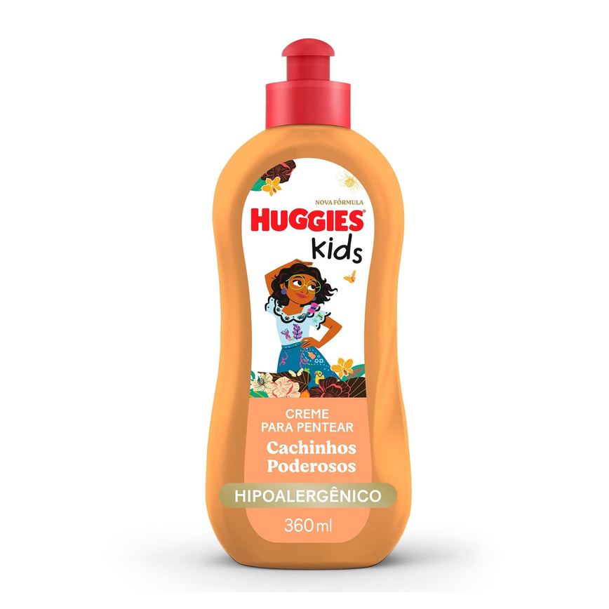Creme para Pentear Infantil Huggies Kids Cachinhos Poderosos 360ml