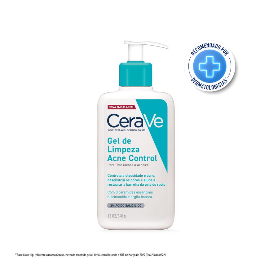Gel de Limpeza Facial CeraVe Acne Control 340g