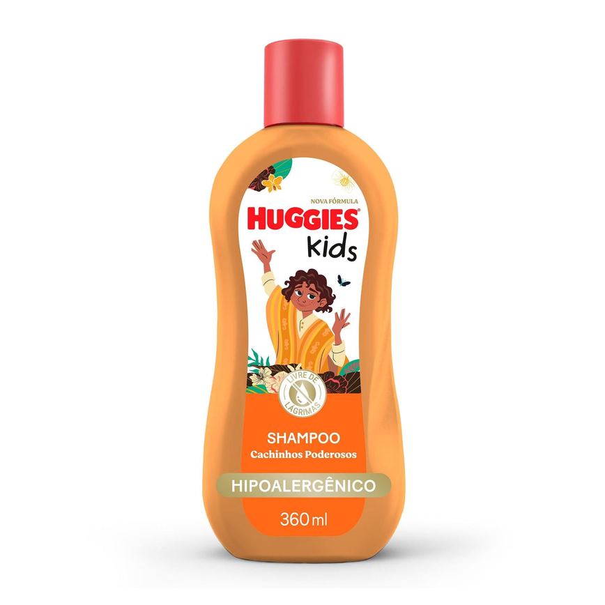 Shampoo Infantil Huggies Kids Cachinhos Poderosos 360ml