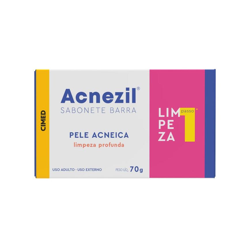 Sabonete em Barra Facial Acnezil Limpeza Profunda 70g