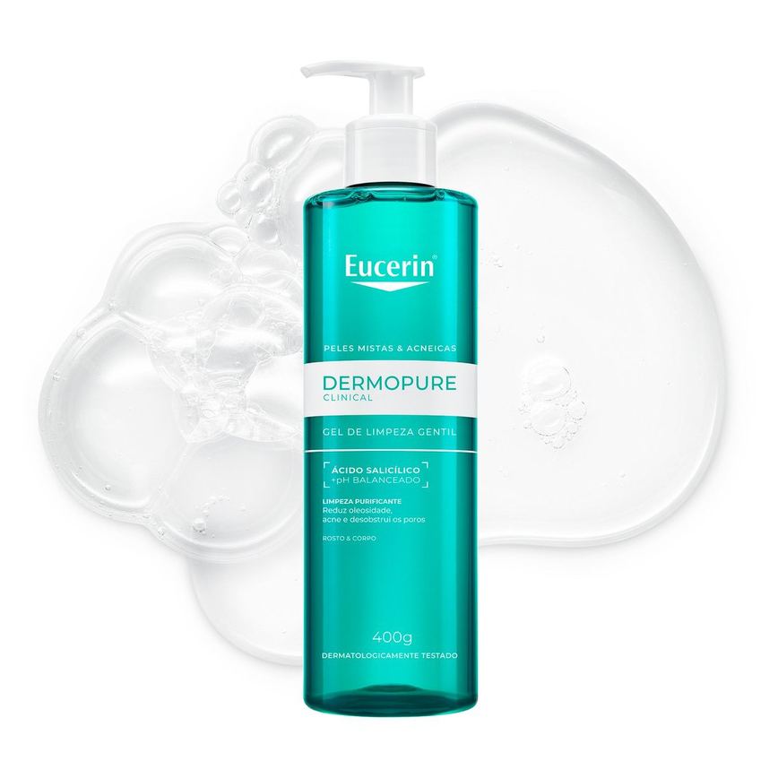 Gel de Limpeza Facial Eucerin DermoPure Oil Control Gentil 400g