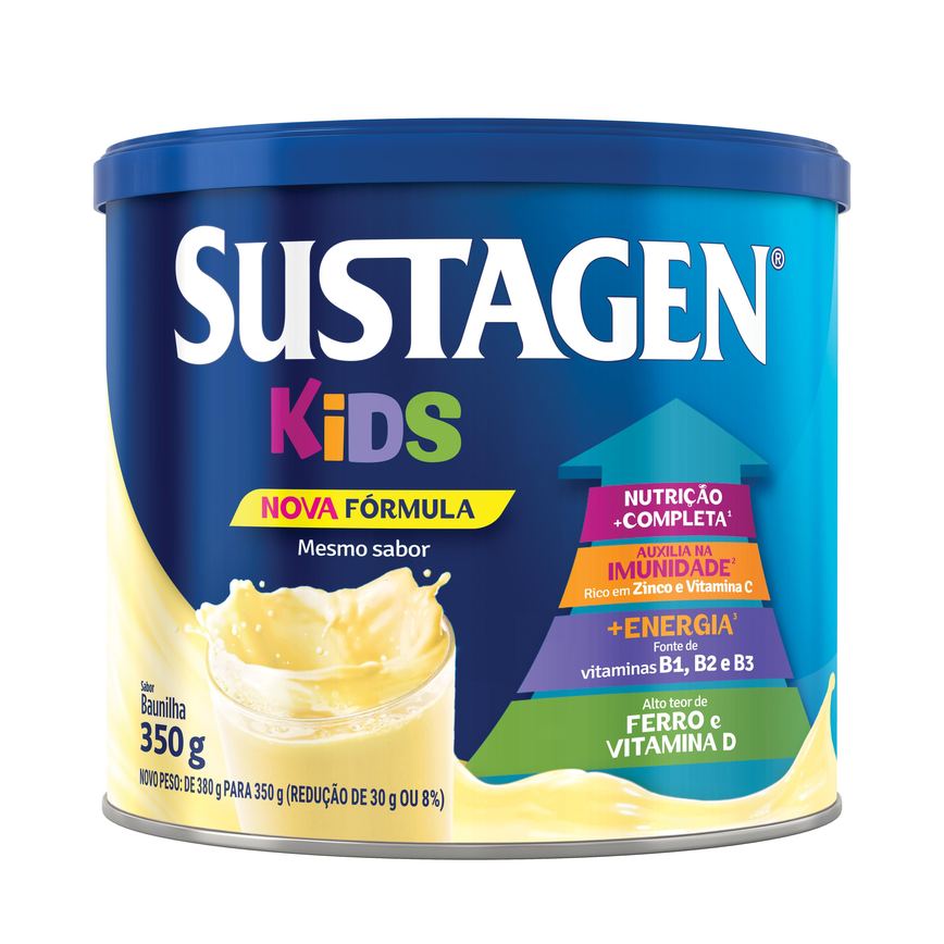 Complemento Alimentar Infantil Sustagen Kids Sabor Baunilha 350g