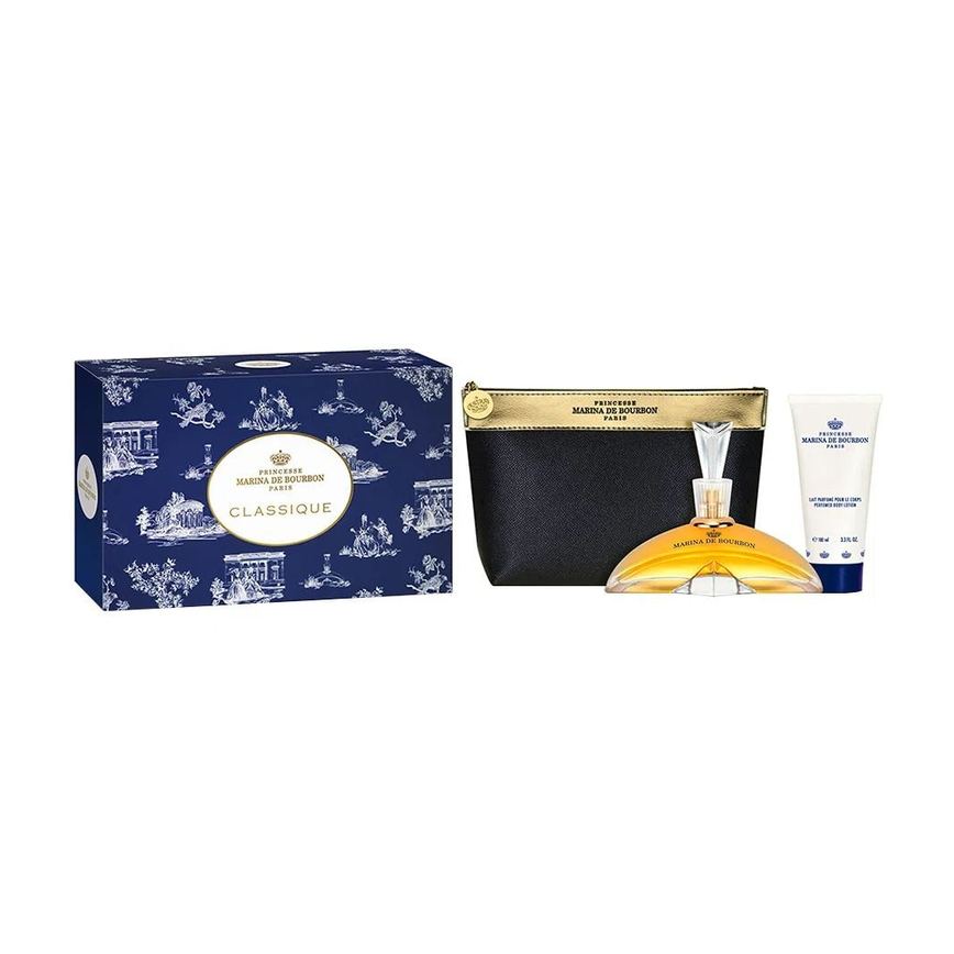 Kit Marina de Bourbon Classique - Loção Corporal - Necessaire - 100ml