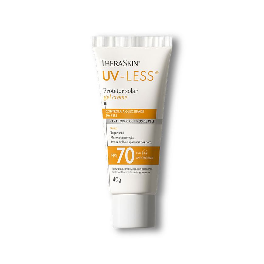 Protetor Solar Facial Theraskin Uv-Less Fps 70 Sem Cor 40g