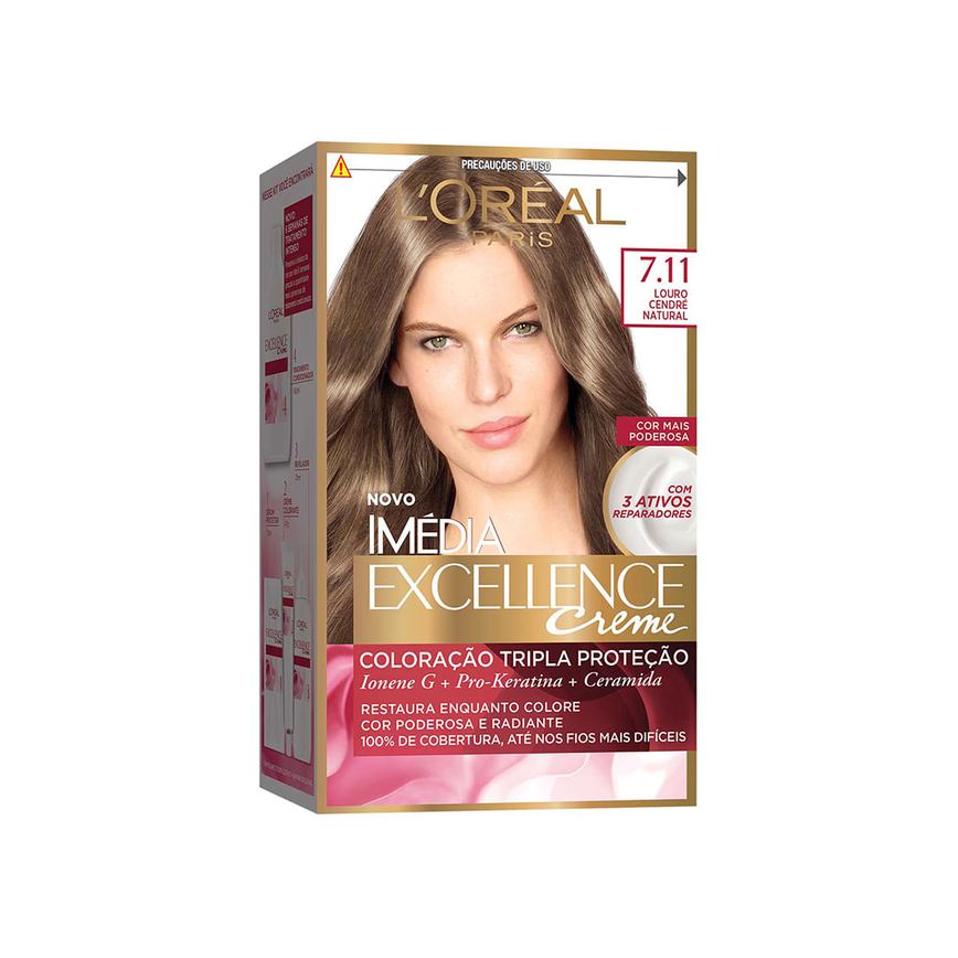 Tintura Imédia excellence Louro Cendrê natural 7.11