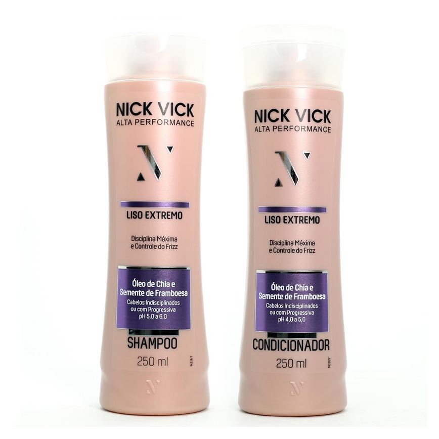 Kit Nick Vick Liso Extremo - Shampoo - Condicionador