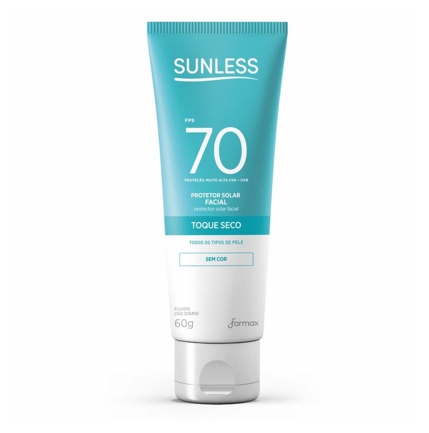 Protetor Solar Facial Sunless Sem Cor Fps70 60g