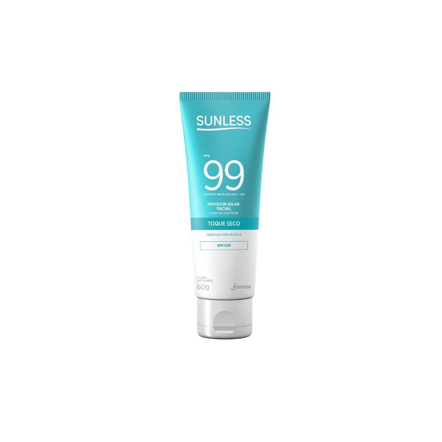 Protetor Solar Facial Sunless Toque Seco Sem Cor 99fps 60g