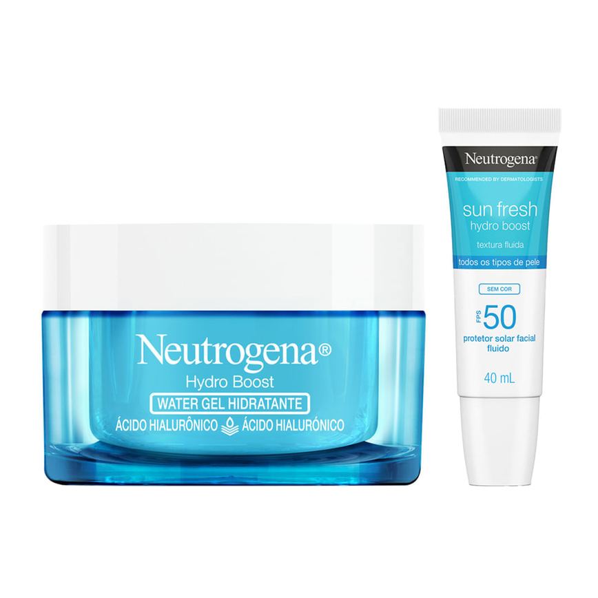 Kit Neutrogena Hydro Boost - Hidratante Facial 50g + Protetor 40ml