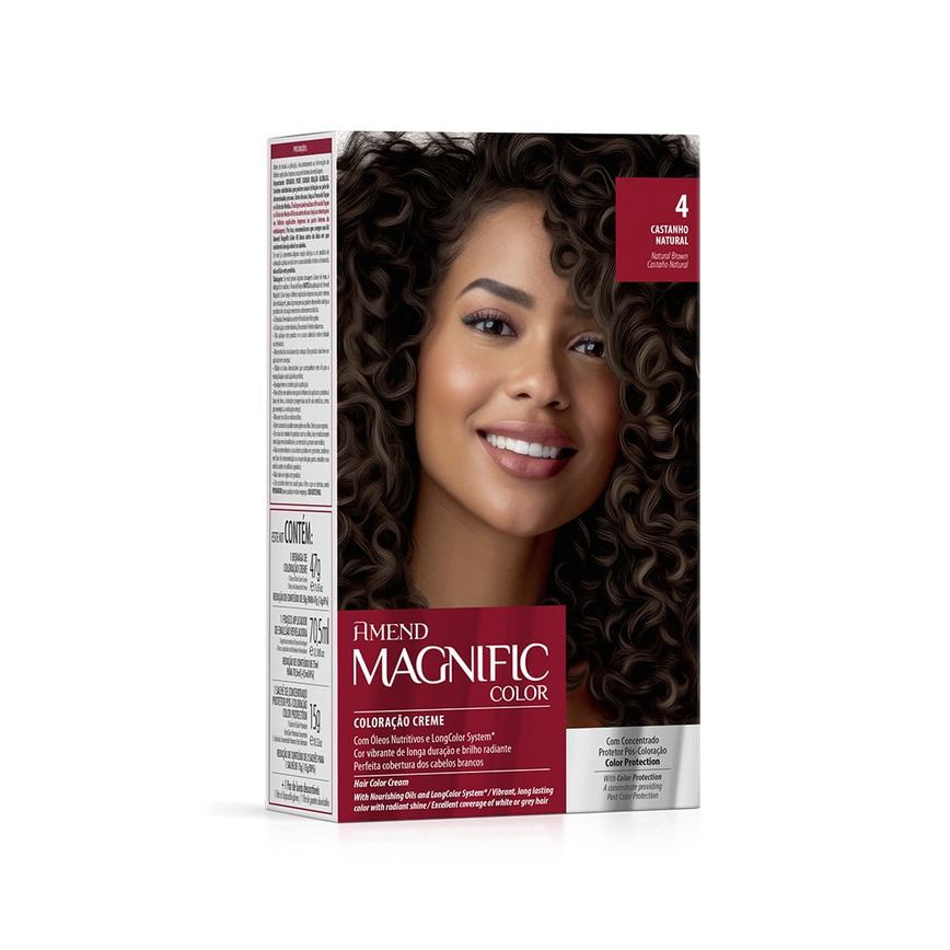 Tinta De Cabelo Amend Magnific 40 Castanho Natural