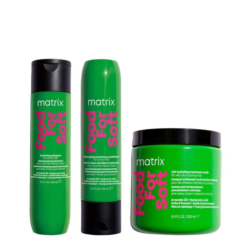 Matrix - Food For Soft - Kit Shampoo 300ml + Condicionador 300ml + Máscara 500ml