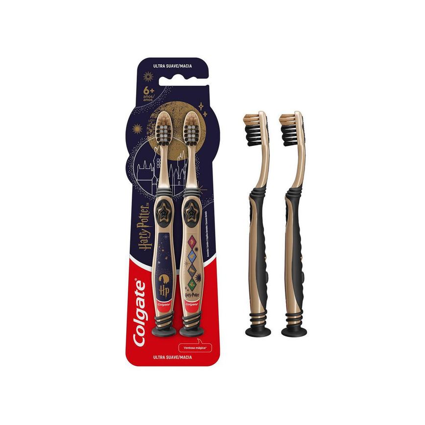 Escova Dental Infantil Colgate Ultramacia Harry Potter 6 Anos 2 Unidades