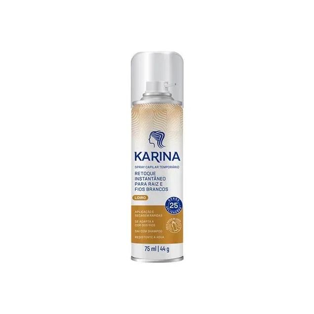 Spray De Tintura Karina Retoque Cor Loiro 75ml