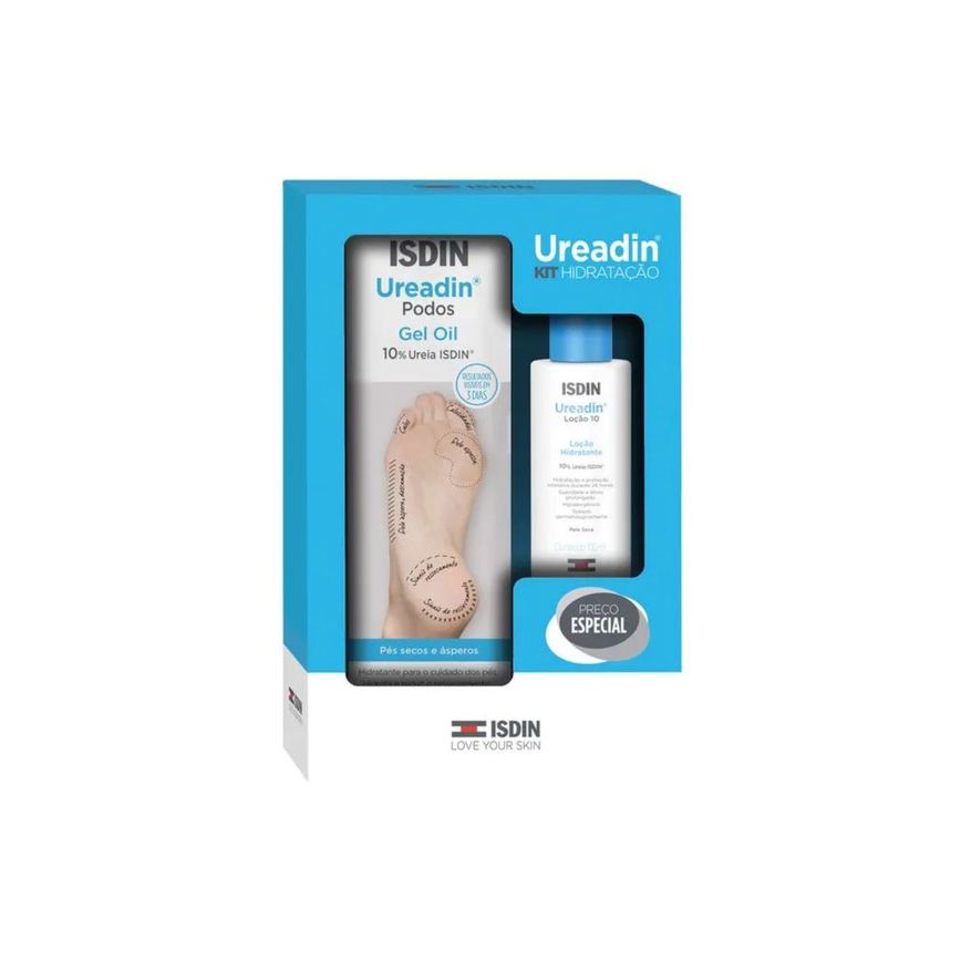 Kit Isdin Ureadin Podos Gel Hidratante Para Os Pés 80,25g + Loção Corporal 100ml