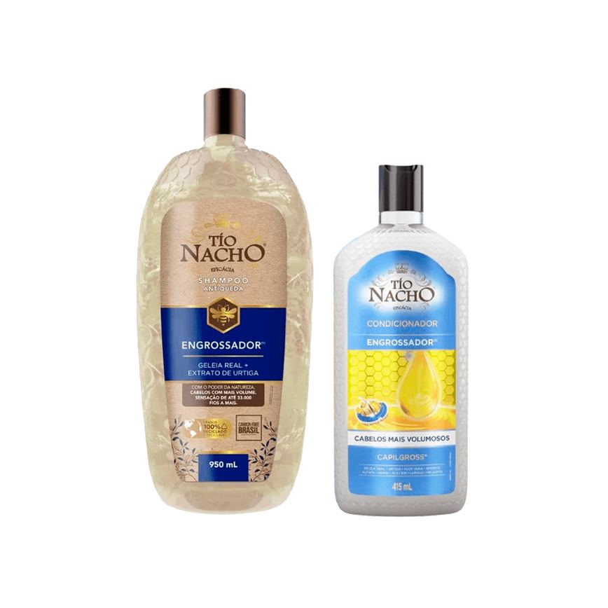 Kit Tío Nacho Shampoo Engrossador Antiqueda 950ml + Condicionador Engrossador Antiqueda 415ml