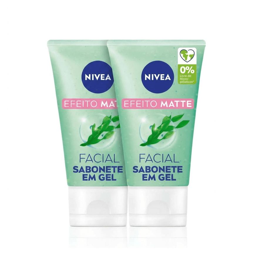 Kit 2 Unidades Gel de Limpeza Facial Nivea Efeito Matte 150ml