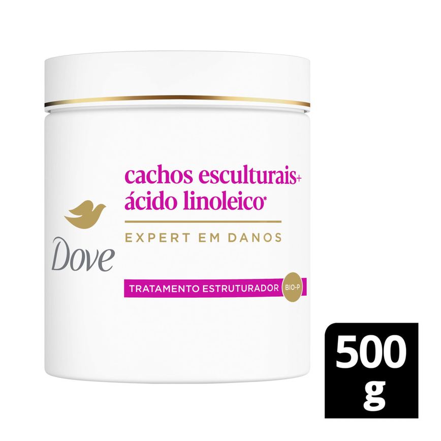Máscara De Tratamento Estruturador Dove Cachos Esculturais + Ácido Linoleico 500g