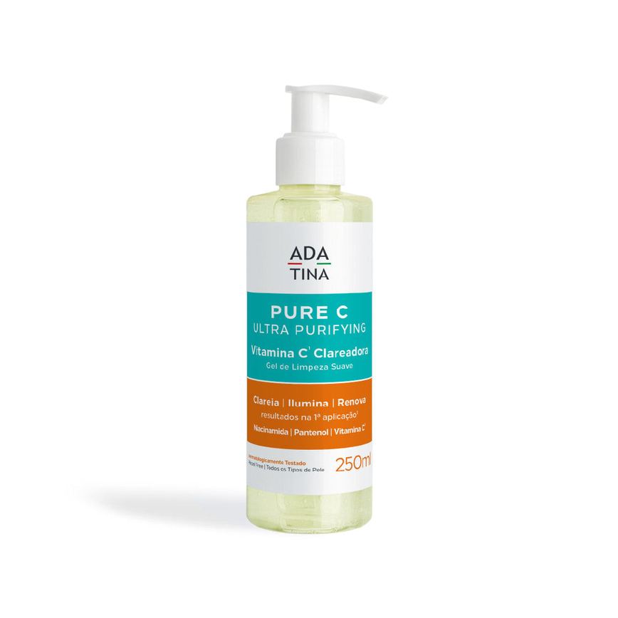 Gel de Limpeza Facial Clareador Ada Tina Pure C Ultra 250ml