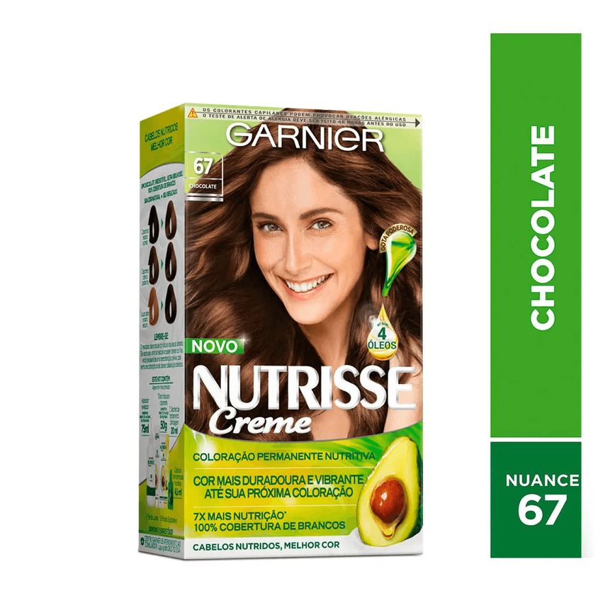 Coloração Nutrisse creme 67 Chocolate Paloma