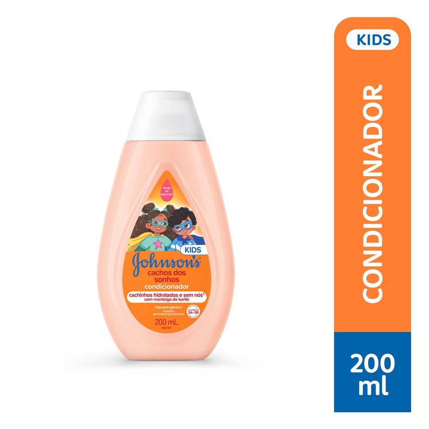 Condicionador Infantil Johnson's Baby Cachos dos Sonhos 200ml