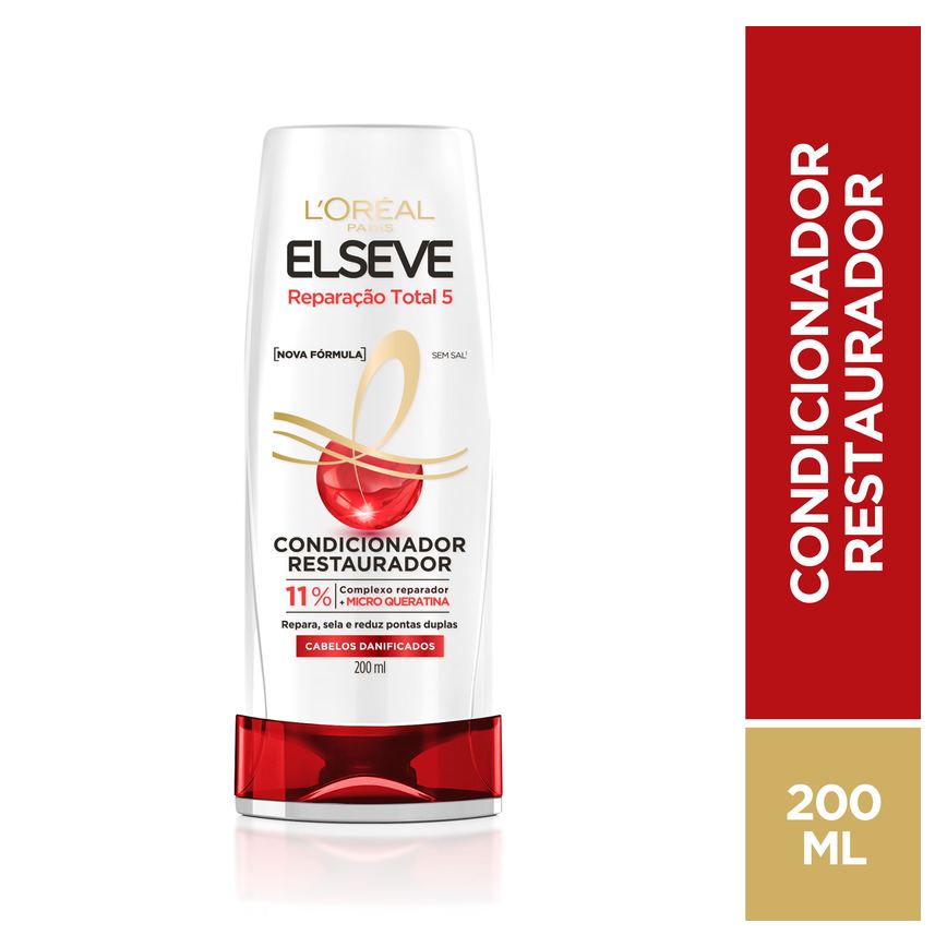 Condicionador Elseve Reparação Total 5 Restaurador 200ml
