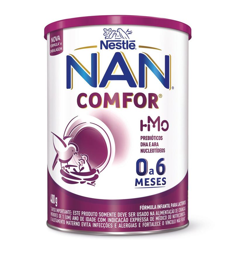 Fórmula Infantil NAN Comfor HMO de 0 a 6 meses 400g