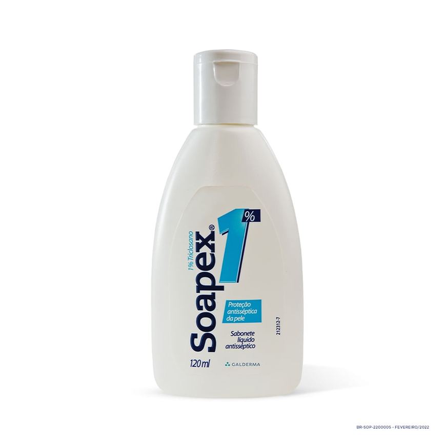 Sabonete Líquido Soapex Antisséptico 1% Triclosano 120ml
