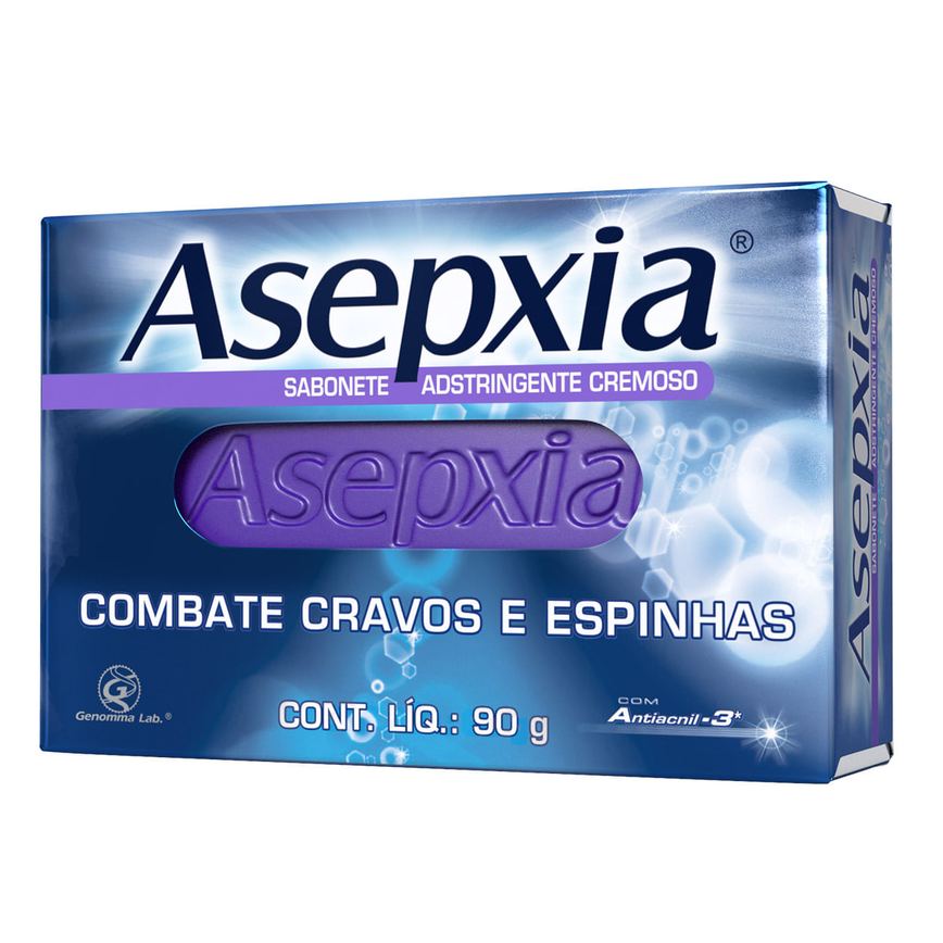 Sabonete em Barra Facial Asepxia Suavizante Ácido Salicílico 2% e Extrato de Pepino 80g