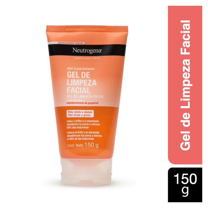 Sabonete em Gel Facial Neutrogena Deep Clean Grapefruit 150g