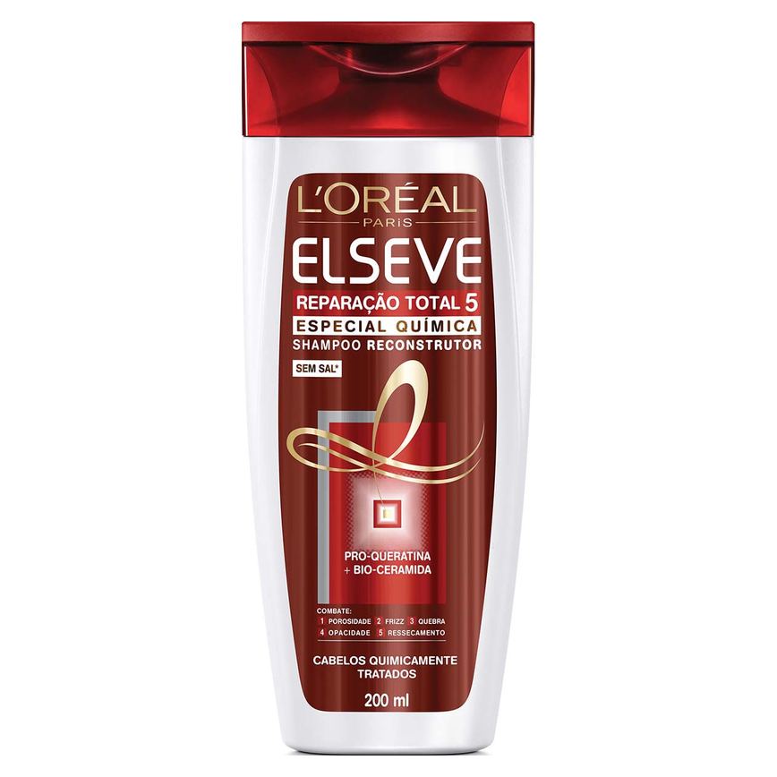 Shampoo Elseve Reparação Total 5 Especial Química Reconstrutor 200ml