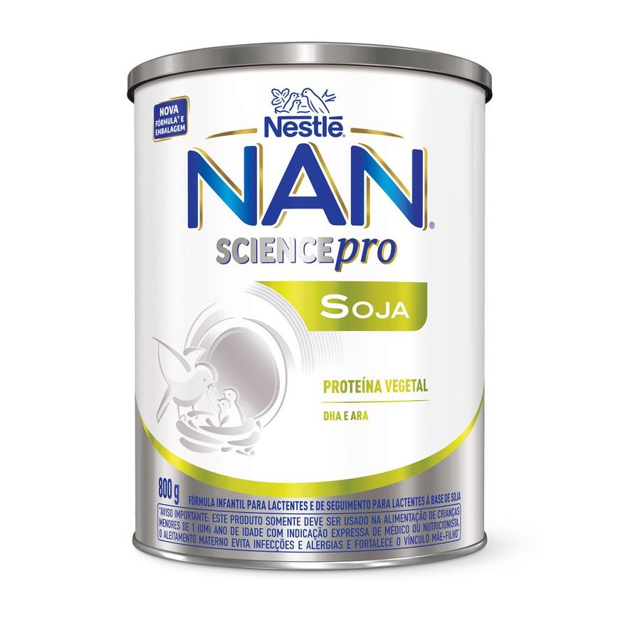 Fórmula Infantil NAN SciencePro Soja Sem Lactose 800g