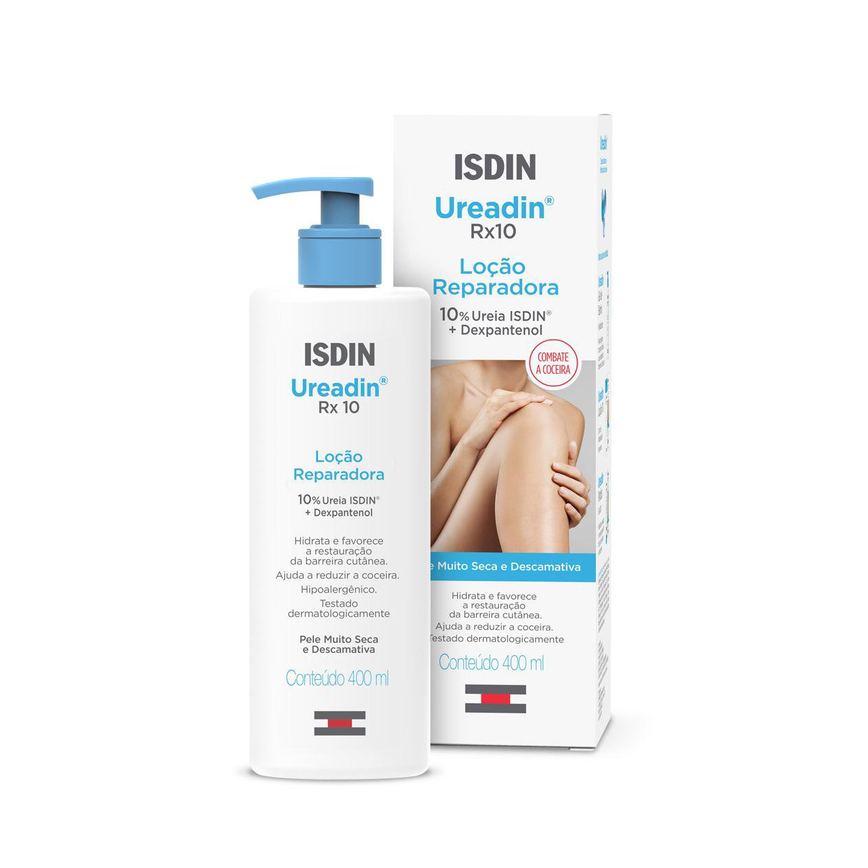 Loção Corporal ISDIN Ureadin Rx 10 Hidratante 10% Ureia Pele Muito Seca 400ml