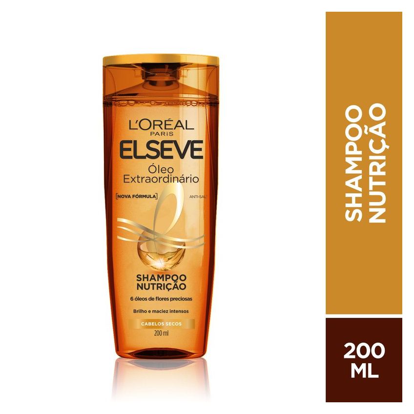 Shampoo Elseve Óleo Extraordinário Nutrição 200ml
