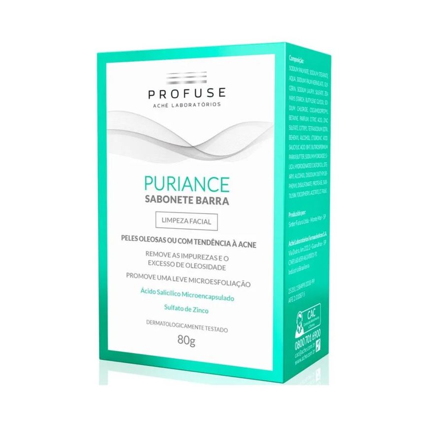 Profuse Puriance Sabonete Barra Pele Oleosa Ou Com Tendência À Acne 80g
