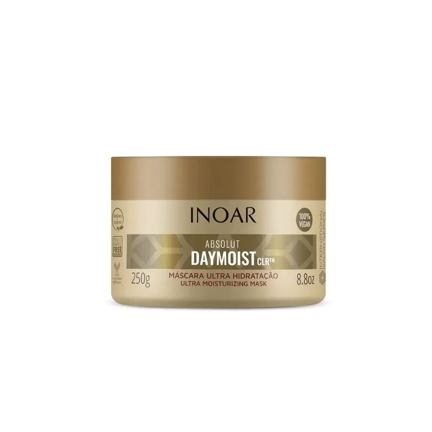 Máscara Capilar Inoar Absolut Daymoist CLR Ultra Hidratação 250g