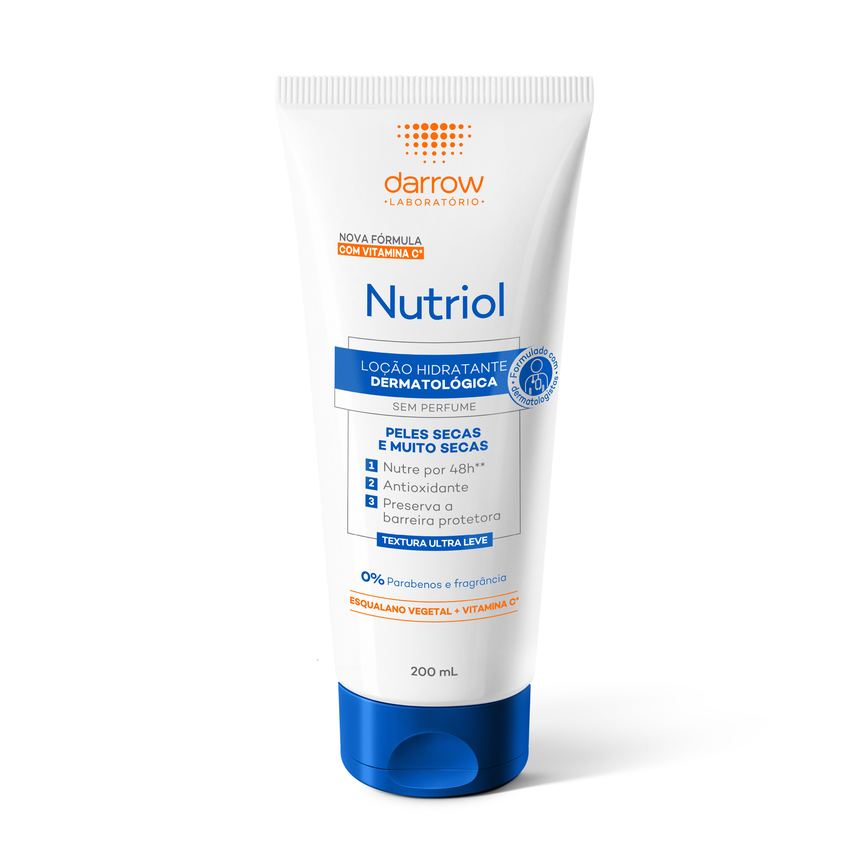 Loção Corporal Darrow Nutriol Sem Perfume com Vitamina C 200ml